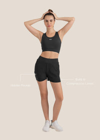 StrchFlex Compression Shorts - Black - 3