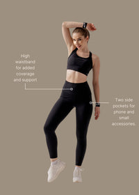 StrchFlex Power soft Leggings - Black - 3