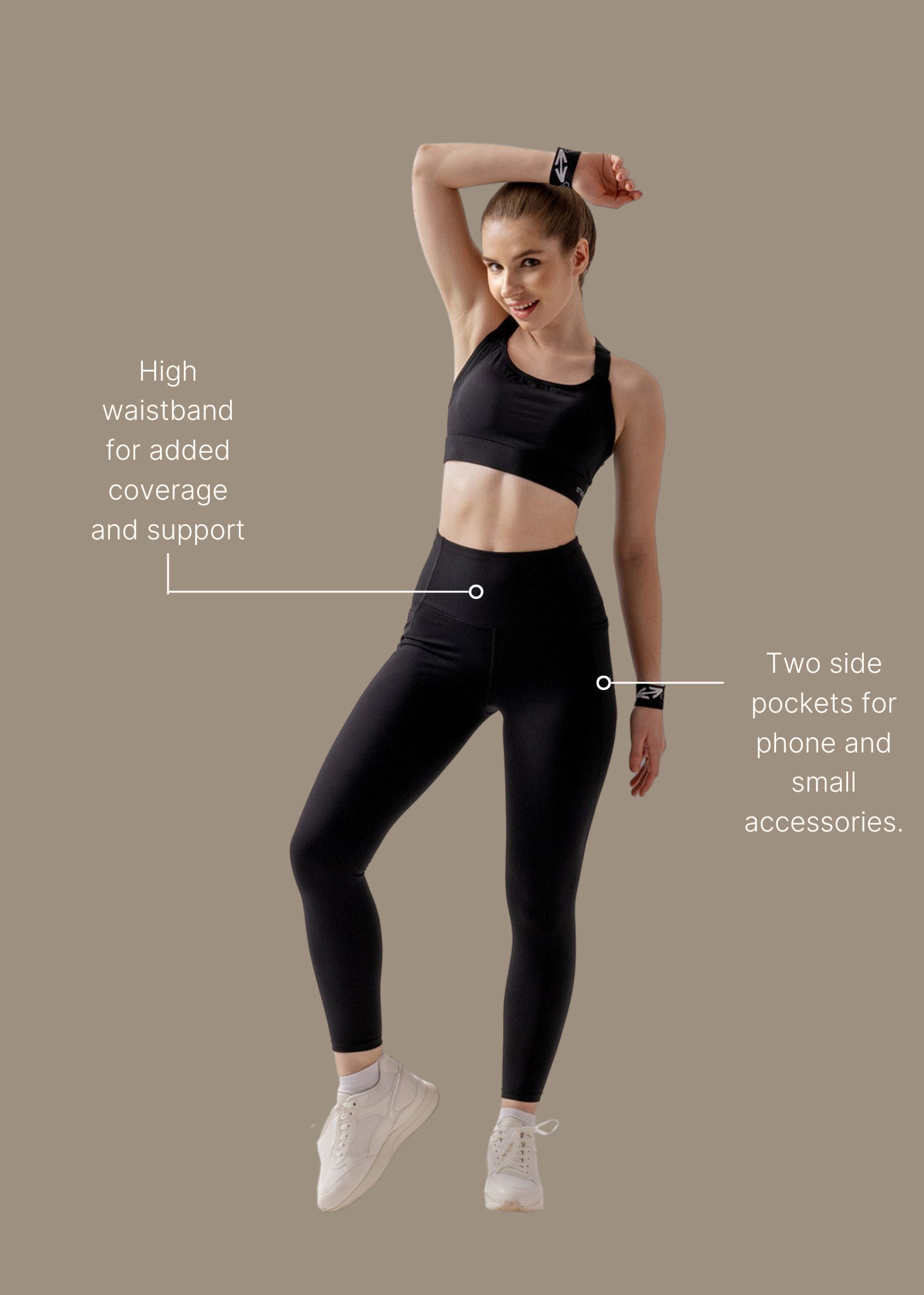 StrchFlex Power soft Leggings - Black - 3