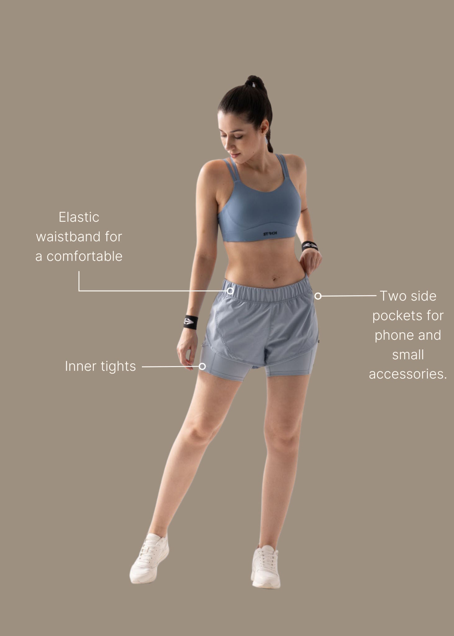 StrchFlex Running shorts - Sky Blue - 3