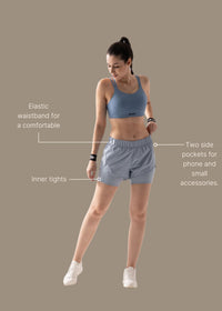 StrchFlex Running shorts - Sky Blue - 3