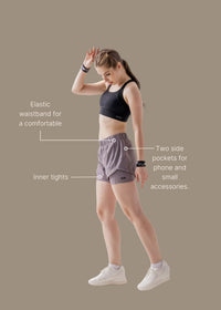 StrchFlex Running shorts - American Brown - 3