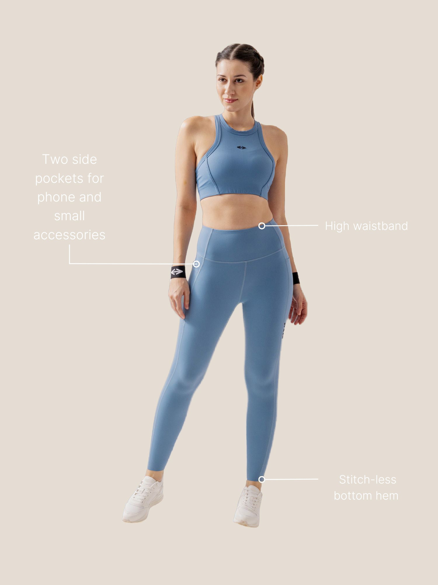 StrchFlex Performance leggings - Glacier Lake