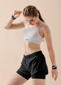 Low Impact medium coverage sports bra - Ice Silver