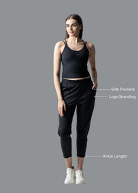 Everyday workout ankle length pants - Black - 3