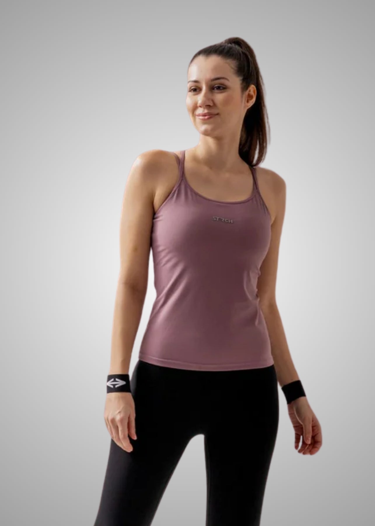 StrchFlex padded Tank top - Dusky Rose