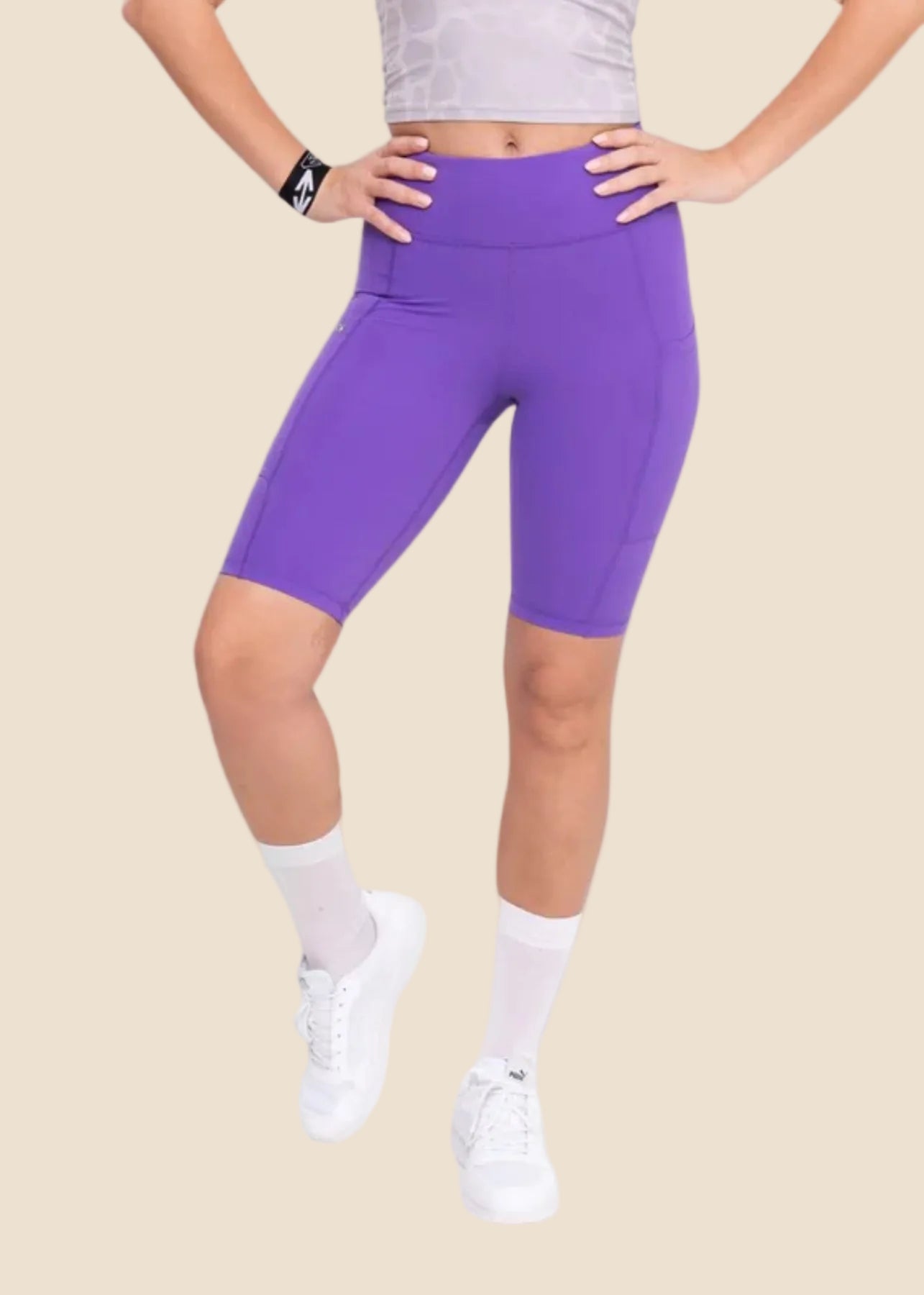 Utiltity pocket shorts - Electric Violet