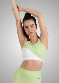 StrchFlex Medium support sports bra - Mint Green - 1