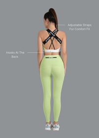StrchFlex Medium support sports bra - Mint Green - 2