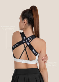 StrchFlex Medium support sports bra - Black - 3