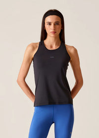 PlayCore Twisted Back Tank - Black