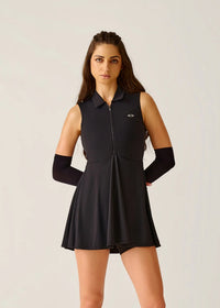 PlayCore Tennis Dress - Jet Black