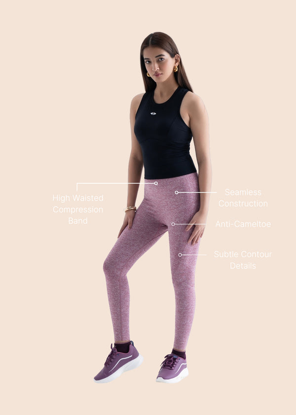 Soft Core Seamless Leggings - Hawthorn Rose - 3