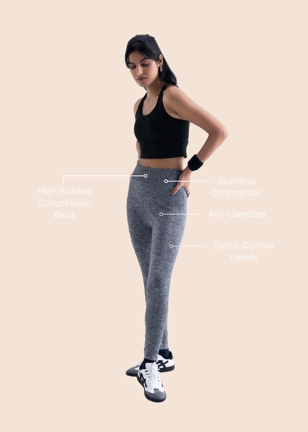 Soft Core Seamless Leggings - Black - 3