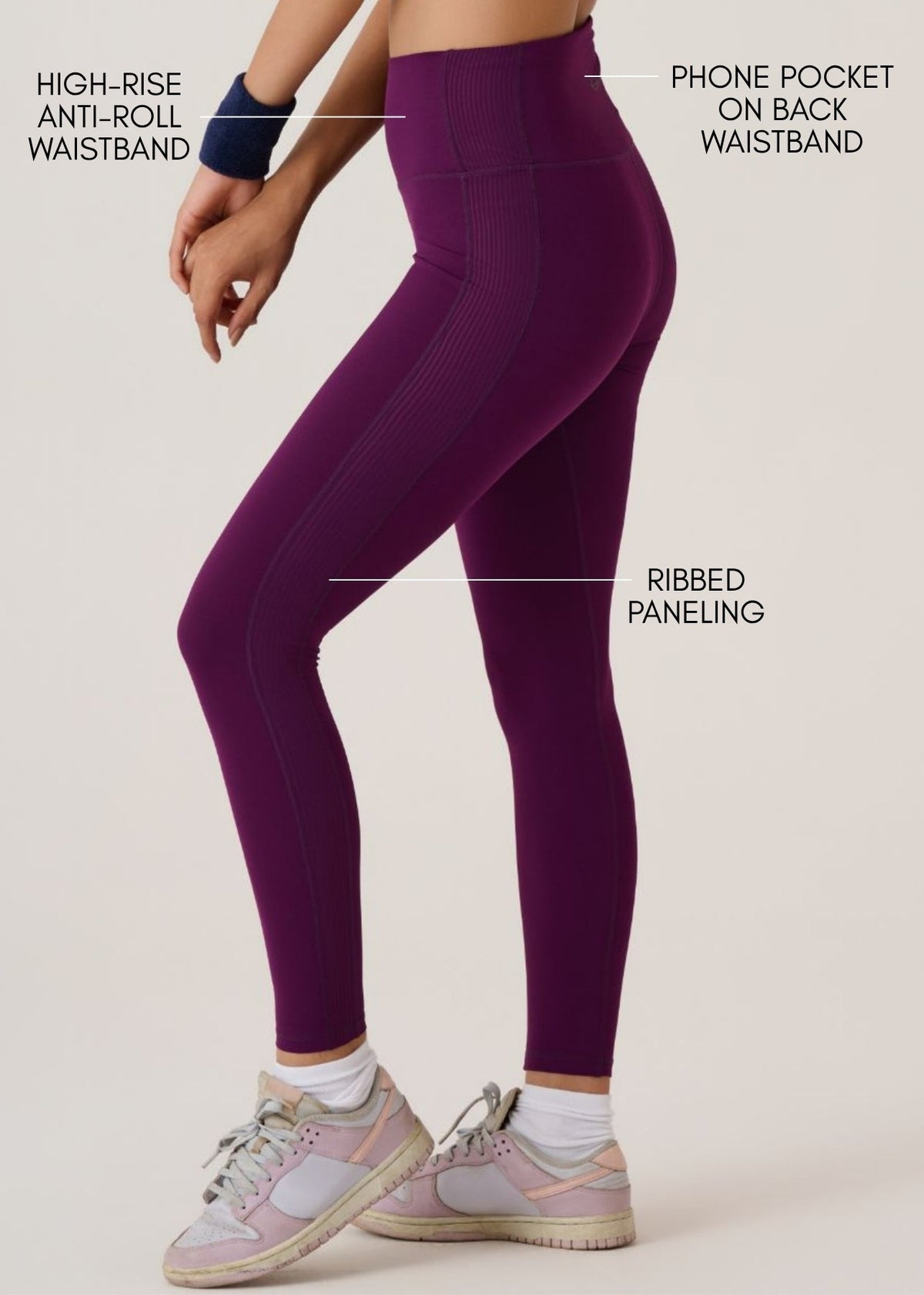 Ultimate Workout Leggings- Slim Fit - Midnight Purple
