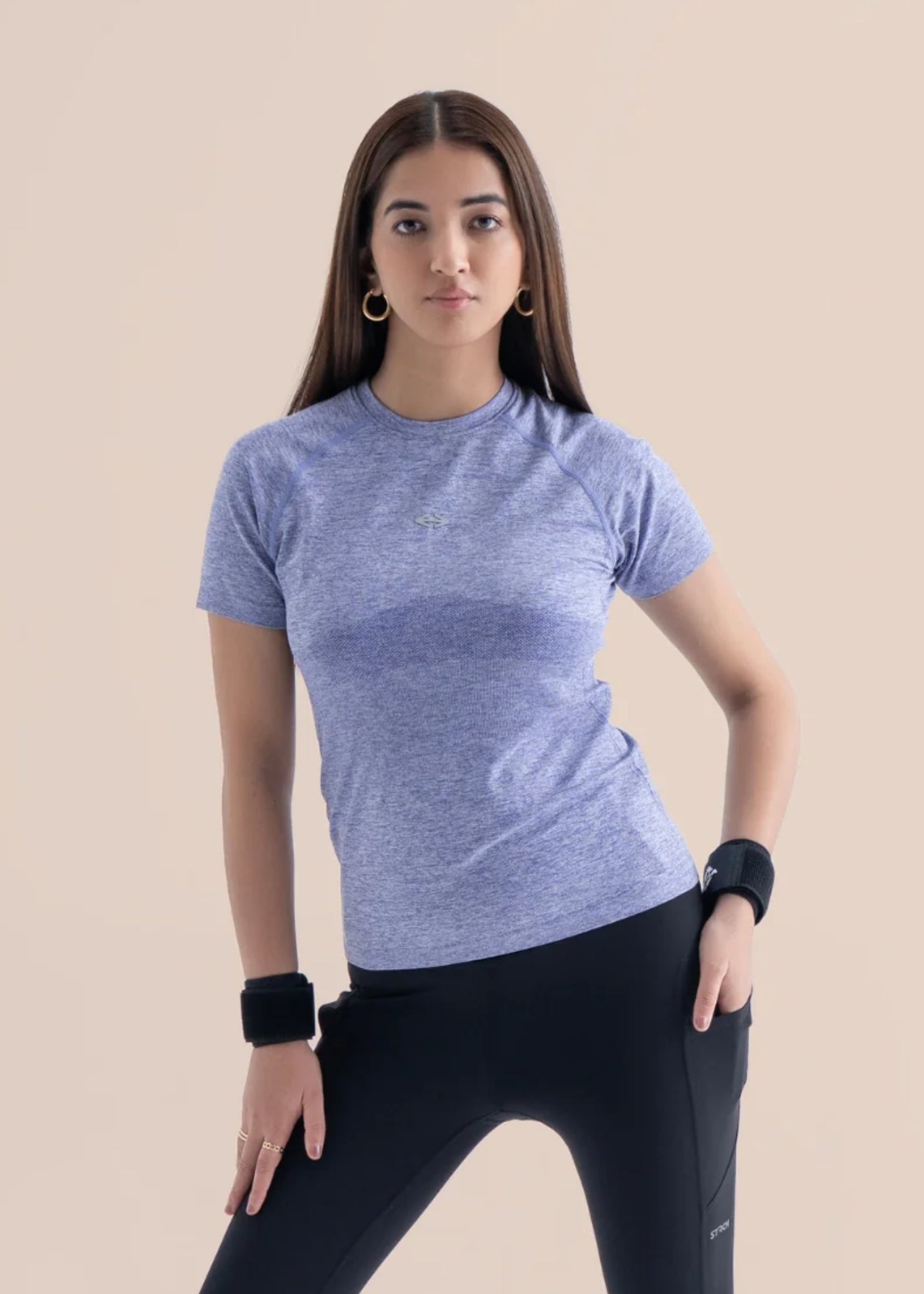 Seamless workout Regular Tee - Light Purple