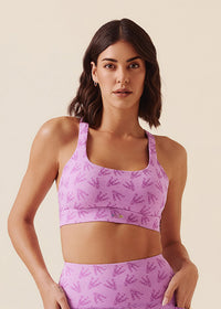 Women Y-Back Sports Bra - Orchid Pink - 1