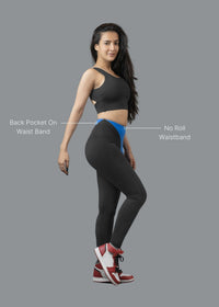 Women Lightweight Leggings - Black - 3