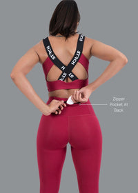StrchFlex Elevated Performance leggings - Maroon - 2