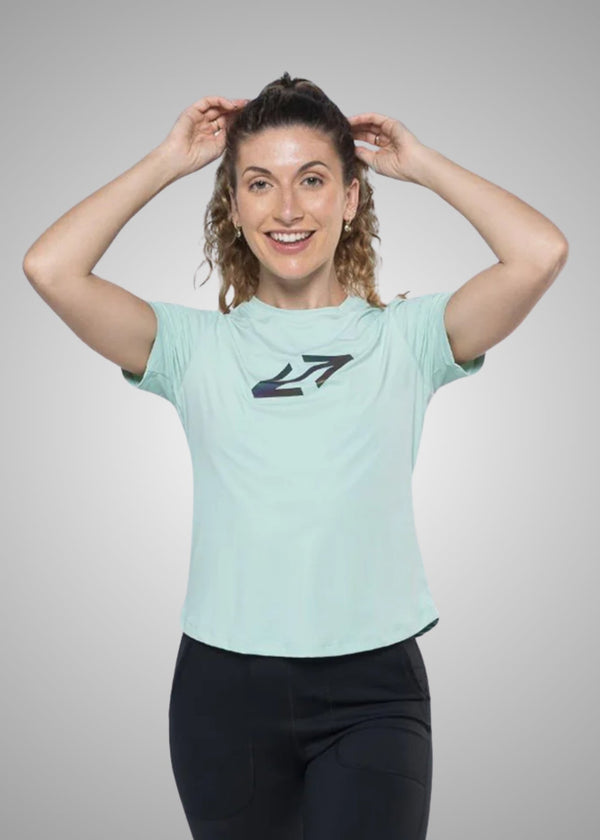 Women Gym Tshirt Mint Green - 1