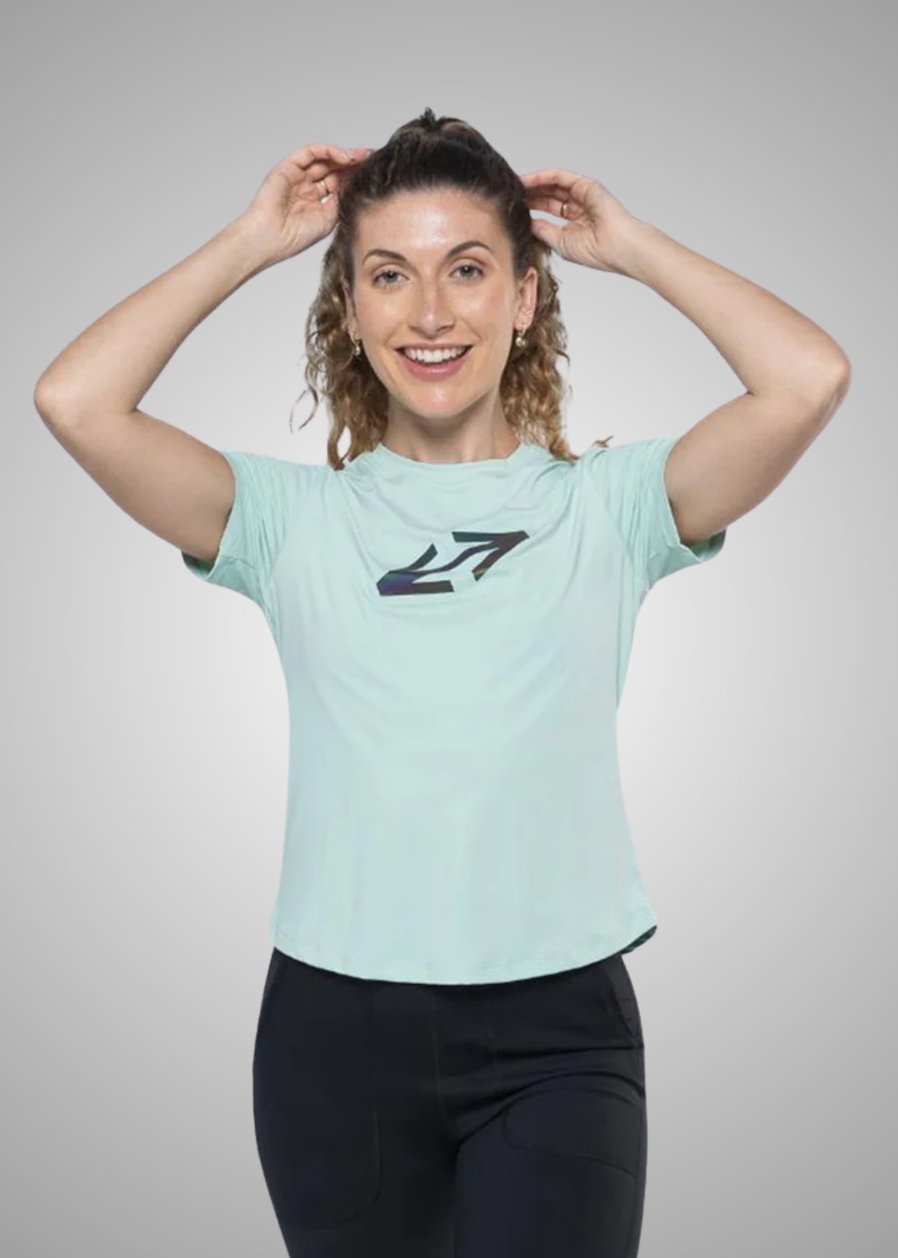 Women Gym Tshirt Navy Blue - 4