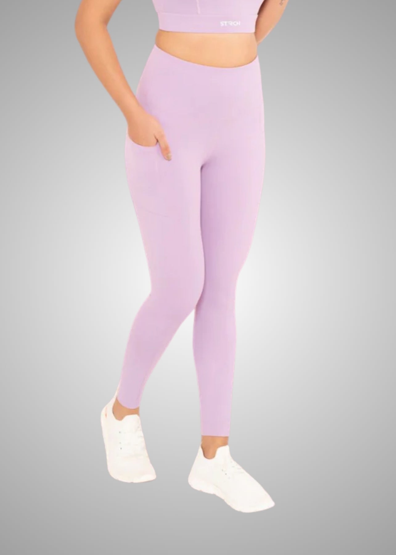 StrchFlex Workout Leggings - Lavender - 1