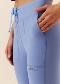 Women Gym Flare Pants - Ice Blue - 7