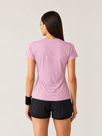 Women Mesh-Panel Ventilated Tee - Regular Fit - Lavender