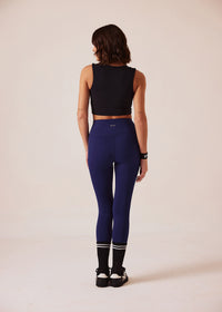 Women Gym-to-Yoga High Waist Leggings - Navy - 6
