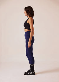 Women Gym-to-Yoga High Waist Leggings - Navy - 5