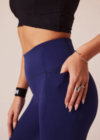 Women Gym-to-Yoga High Waist Leggings - Navy - 1