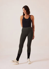 Women Gym-to-Yoga High Waist Leggings - Olive - 2