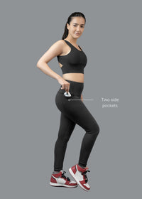 Gym to Yoga Leggings - Black - 2