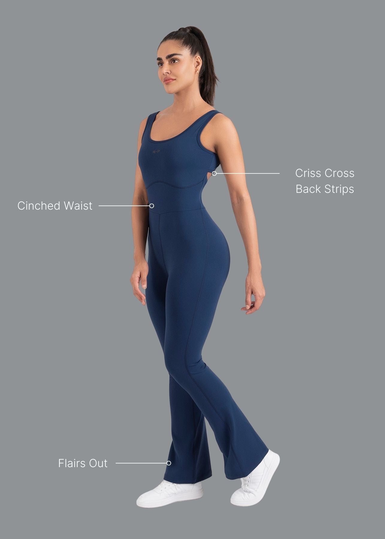 Move-All-Day Jumpsuit - Navy Blue - 2