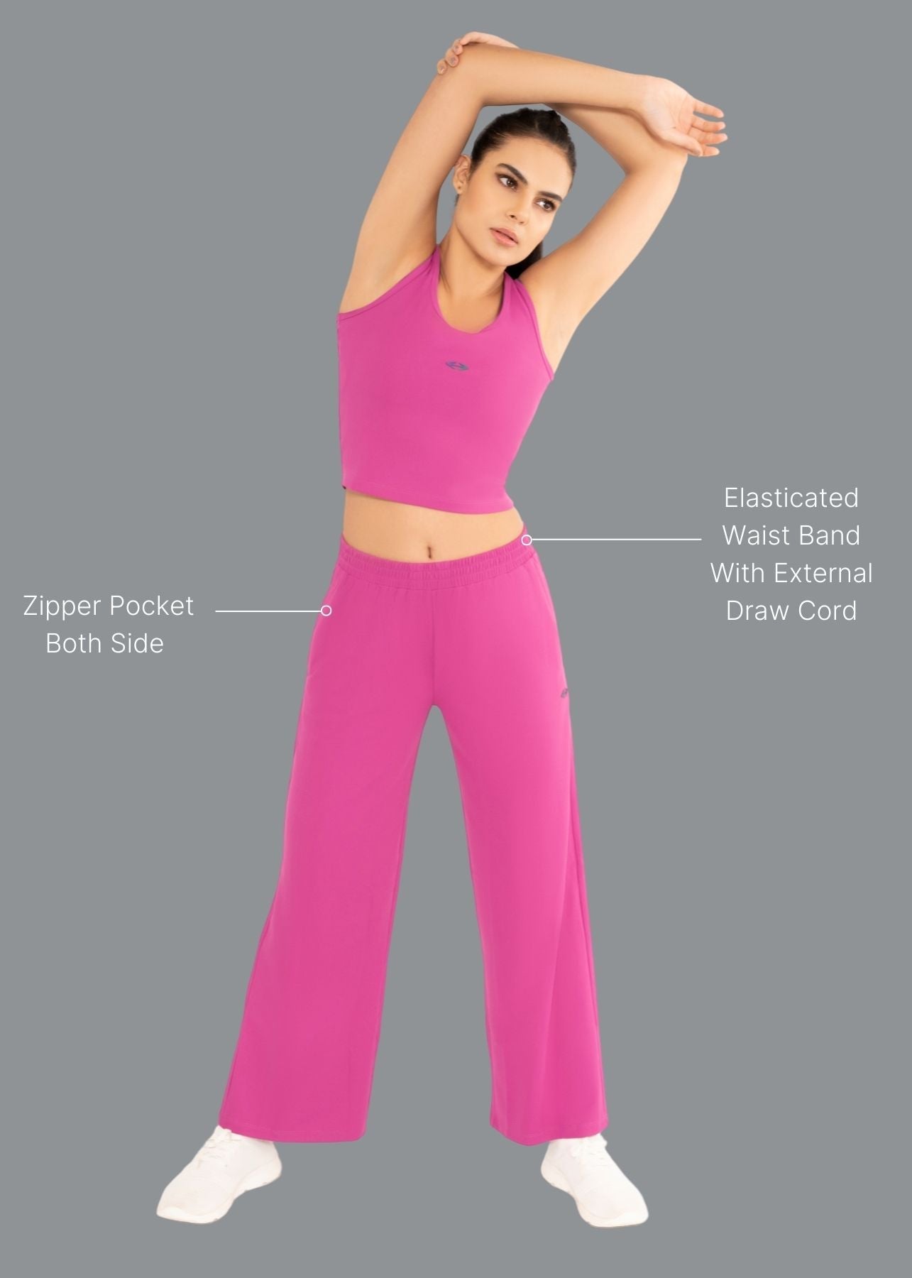 Women Seamless Track Baby Pink - 2