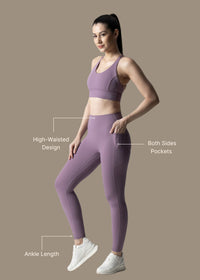 Sculting Silhouette StrchFlex Leggings - Blue Lilac - 3