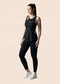 Women Flexible Fit Top - Black - 3