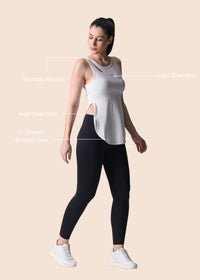 Women Flexible Fit Top - White - 3
