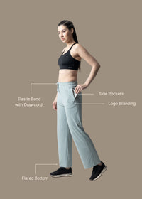 Women Straight Fit Pants - Mint Green - 3