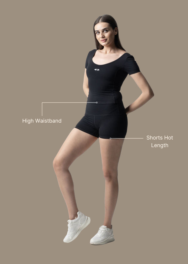 Women Cycling Shorts - Black - 3