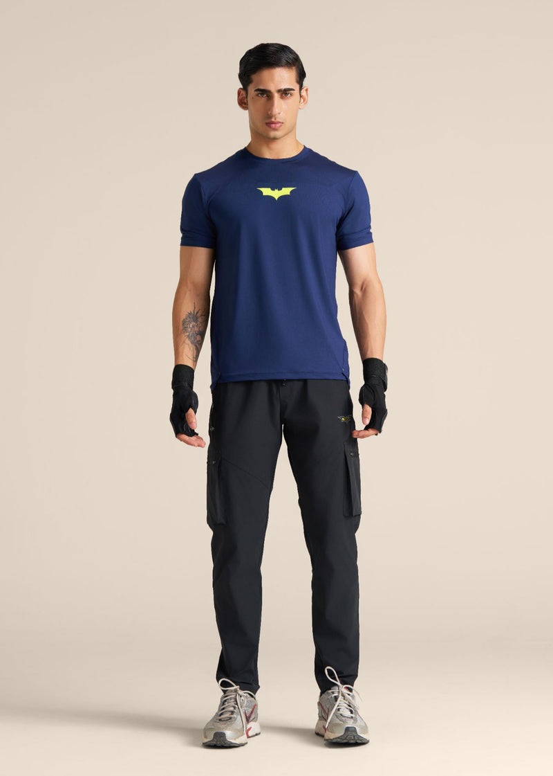 Men Batman Utility Track Pants - Black