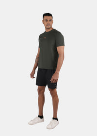 Men Breathable Mesh Panel Tshirt Army Green - 4