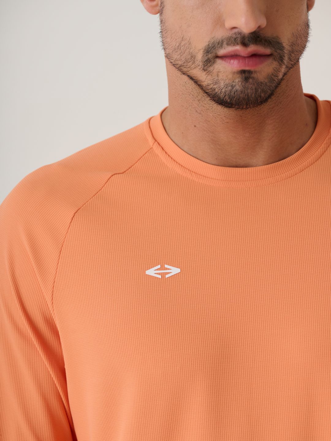 Men Full Sleeve Performance Tee - MutedOrange