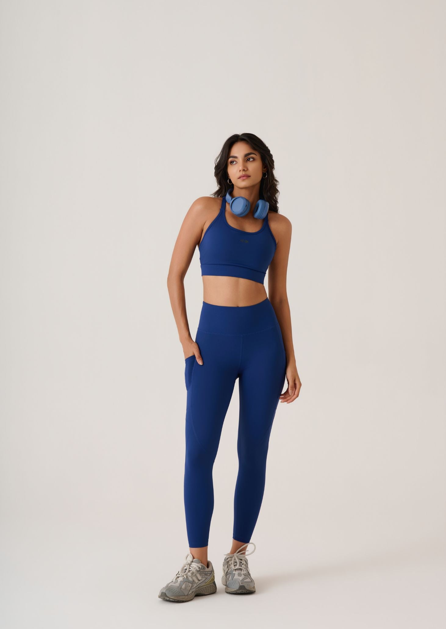 Power Yoga-Edit Sports Bra-Navy