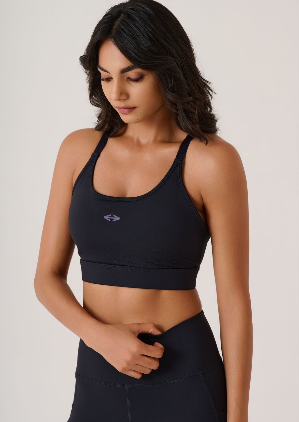 Power Yoga-Edit Sports Bra-Black