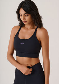 Power Yoga-Edit Sports Bra-Black