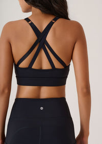 Power Yoga-Edit Sports Bra-Black