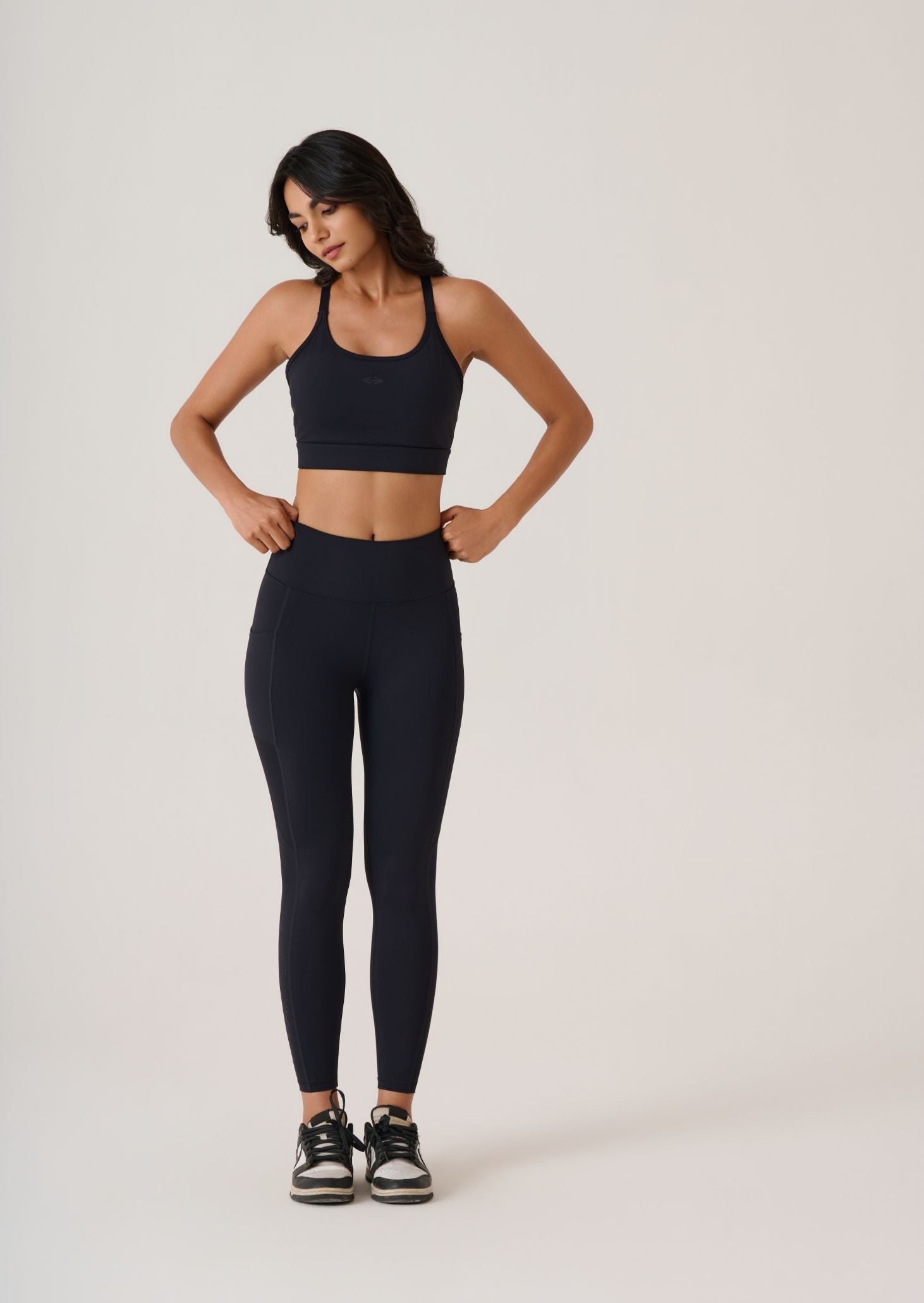 Power Yoga-Edit Sports Bra-Black