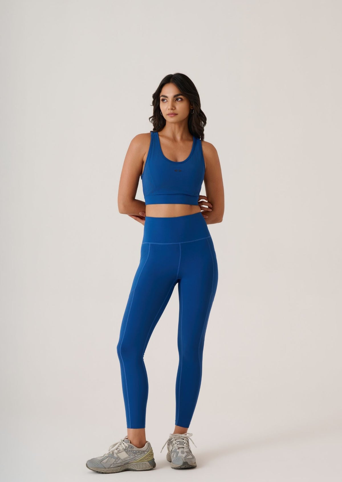Reflective High Impact Sports Bra-Dodger Blue