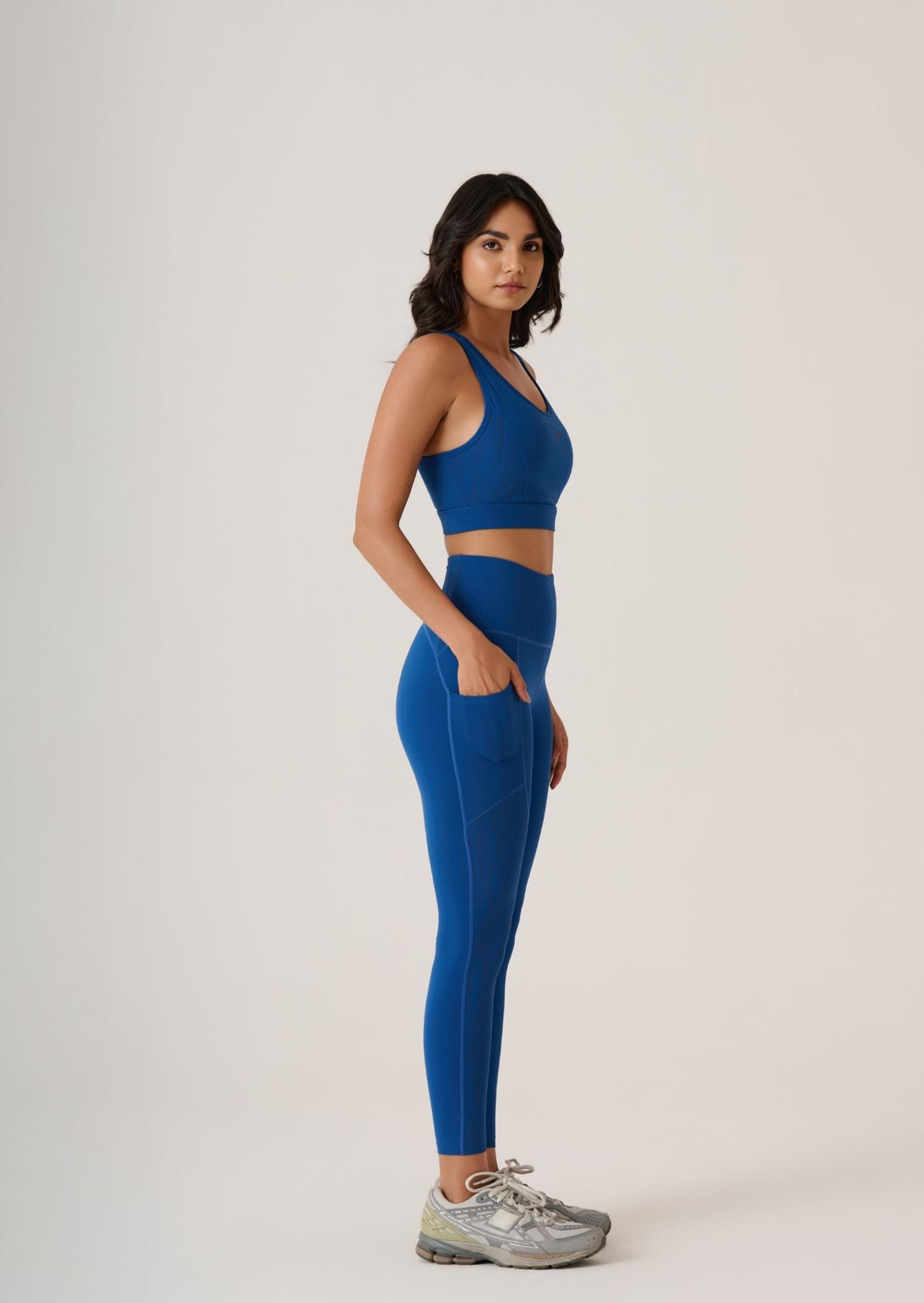 Reflective High Impact Sports Bra-Dodger Blue